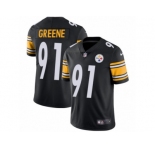 Youth Nike Pittsburgh Steelers #91 Kevin Greene Vapor Untouchable Limited Black Team Color NFL Jersey