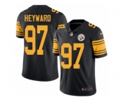 Youth Nike Pittsburgh Steelers #97 Cameron Heyward Limited Black Rush NFL Jersey