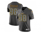 Youth Nike Pittsburgh Steelers #98 Vince Williams Gray Static NFL Vapor Untouchable Limited Jersey