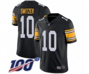 Youth Pittsburgh Steelers #10 Ryan Switzer Black Alternate Vapor Untouchable Limited Player 100th Season Football Jersey