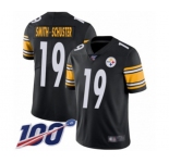 Youth Pittsburgh Steelers #19 JuJu Smith-Schuster Black Team Color Vapor Untouchable Limited Player 100th Season Football Jersey