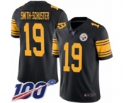 Youth Pittsburgh Steelers #19 JuJu Smith-Schuster Limited Black Rush Vapor Untouchable 100th Season Football Jersey