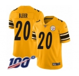 Youth Pittsburgh Steelers #20 Rocky Bleier Limited Gold Inverted Legend 100th Season Football Jersey