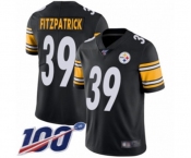 Youth Pittsburgh Steelers #39 Minkah Fitzpatrick Black Team Color Vapor Untouchable Limited Player 100th Season Football Jersey
