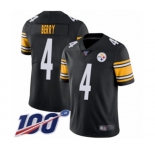 Youth Pittsburgh Steelers #4 Jordan Berry Black Team Color Vapor Untouchable Limited Player 100th Season Football Jersey