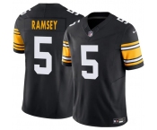 Youth Pittsburgh Steelers #5 Jalen Ramsey Black 2024 F.U.S.E. Alternate Vapor Limited Football Stitched Jersey