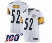 Youth Pittsburgh Steelers #52 Mike Webster White Vapor Untouchable Limited Player 100th Season Football Jersey