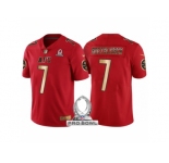 Youth Pittsburgh Steelers #7 Ben Roethlisberger AFC 2017 Pro Bowl Red Gold Limited Jersey