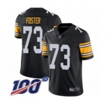 Youth Pittsburgh Steelers #73 Ramon Foster Black Alternate Vapor Untouchable Limited Player 100th Season Football Jersey
