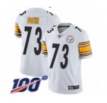 Youth Pittsburgh Steelers #73 Ramon Foster White Vapor Untouchable Limited Player 100th Season Football Jersey