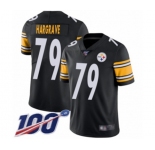 Youth Pittsburgh Steelers #79 Javon Hargrave Black Team Color Vapor Untouchable Limited Player 100th Season Football Jersey