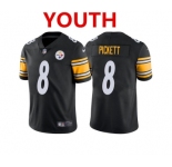 Youth Pittsburgh Steelers #8 Kenny Pickett Black 2022 Vapor Untouchable Stitched NFL Nike Limited Jersey