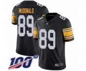 Youth Pittsburgh Steelers #89 Vance McDonald Black Alternate Vapor Untouchable Limited Player 100th Season Football Jersey