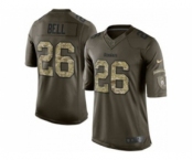 nike youth nfl jerseys pittsburgh steelers #26 bell army green[nike Limited Salute To Service]