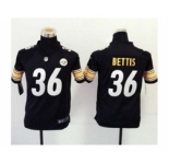 nike youth nfl jerseys pittsburgh steelers #36 bettis black[nike]