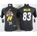nike youth nfl jerseys pittsburgh steelers #83 heath miller black[portrait fashion]