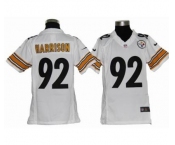 nike youth nfl jerseys pittsburgh steelers #92 harrison white[nike]