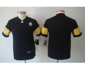 nike youth nfl jerseys pittsburgh steelers blank black[nike limited]