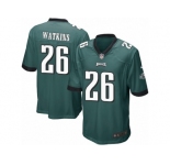 Men Nike Philadelphia Eagles #26 Jaylen Watkins Game Midnight Green Team Color NFL Jersey