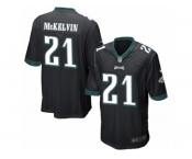 Men's Nike Philadelphia Eagles #21 Leodis McKelvin Game Black Alternate NFL Jersey