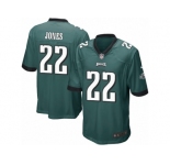 Men's Nike Philadelphia Eagles #22 Sidney Jones Game Midnight Green Team Color NFL Jersey