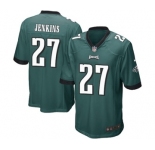 Men's Nike Philadelphia Eagles #27 Malcolm Jenkins Game Midnight Green Team Color NFL Jersey