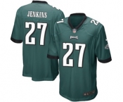 Men's Nike Philadelphia Eagles #27 Malcolm Jenkins Game Midnight Green Team Color NFL Jersey