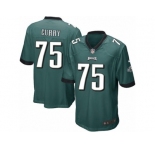Men's Nike Philadelphia Eagles #75 Vinny Curry Game Midnight Green Team Color NFL Jersey