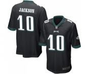 Men's Philadelphia Eagles #10 DeSean Jackson Game Black Alternate Football Jersey