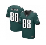 Men's Nike Philadelphia Eagles #88 Trey Burton Elite Midnight Green Team Color NFL Jersey