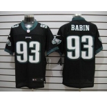 nike nfl jerseys philadelphia eagles #93 jason babin black[Elite]