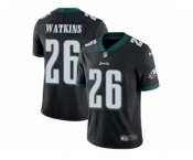 Men Nike Philadelphia Eagles #26 Jaylen Watkins Black Alternate Vapor Untouchable Limited Player NFL Jersey