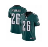Men Nike Philadelphia Eagles #26 Jaylen Watkins Midnight Green Team Color Vapor Untouchable Limited Player NFL Jersey