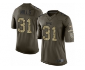 Men Nike Philadelphia Eagles #31 Jalen Mills Limited Green Salute to Service NFL Jersey