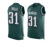 Men Nike Philadelphia Eagles #31 Jalen Mills Limited Midnight Green Player Name & Number Tank Top NFL Jersey