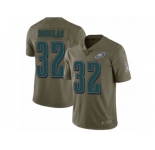 Men Nike Philadelphia Eagles #32 Rasul Douglas Limited Olive 2017 Salute to Service NFL Jersey