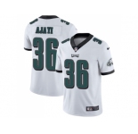 Men Nike Philadelphia Eagles #36 Jay Ajayi White Stitched NFL Vapor Untouchable Limited Jersey