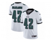 Men Nike Philadelphia Eagles #42 Chris Maragos White Vapor Untouchable Limited Player NFL Jersey