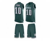 Men's Nike Philadelphia Eagles #10 Chase Daniel Limited Midnight Green Tank Top Suit NFL Jersey