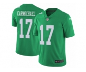 Men's Nike Philadelphia Eagles #17 Harold Carmichael Limited Green Rush NFL Jersey