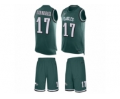 Men's Nike Philadelphia Eagles #17 Harold Carmichael Limited Midnight Green Tank Top Suit NFL Jersey