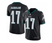 Men's Nike Philadelphia Eagles #17 Nelson Agholor Limited Black Rush NFL Jersey