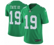 Men's Nike Philadelphia Eagles #19 Golden Tate III Limited Green Rush Vapor Untouchable NFL Jersey