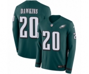 Men's Nike Philadelphia Eagles #20 Brian Dawkins Limited Green Therma Long Sleeve NFL Jersey