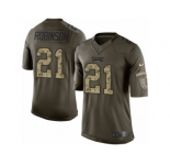 Men's Nike Philadelphia Eagles #21 Patrick Robinson Limited Green Salute to Service NFL Jersey