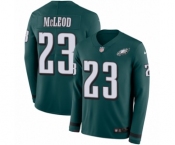 Men's Nike Philadelphia Eagles #23 Rodney McLeod Limited Green Therma Long Sleeve NFL Jersey