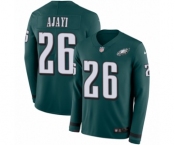 Men's Nike Philadelphia Eagles #26 Jay Ajayi Limited Green Therma Long Sleeve NFL Jersey