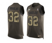 Men's Nike Philadelphia Eagles #32 Rasul Douglas Limited Green Salute to Service Tank Top NFL Jersey