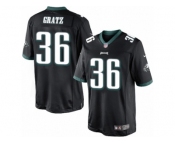 Men's Nike Philadelphia Eagles #36 Dwayne Gratz Limited Black Alternate NFL Jersey