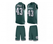 Men's Nike Philadelphia Eagles #43 Darren Sproles Limited Midnight Green Tank Top Suit NFL Jersey